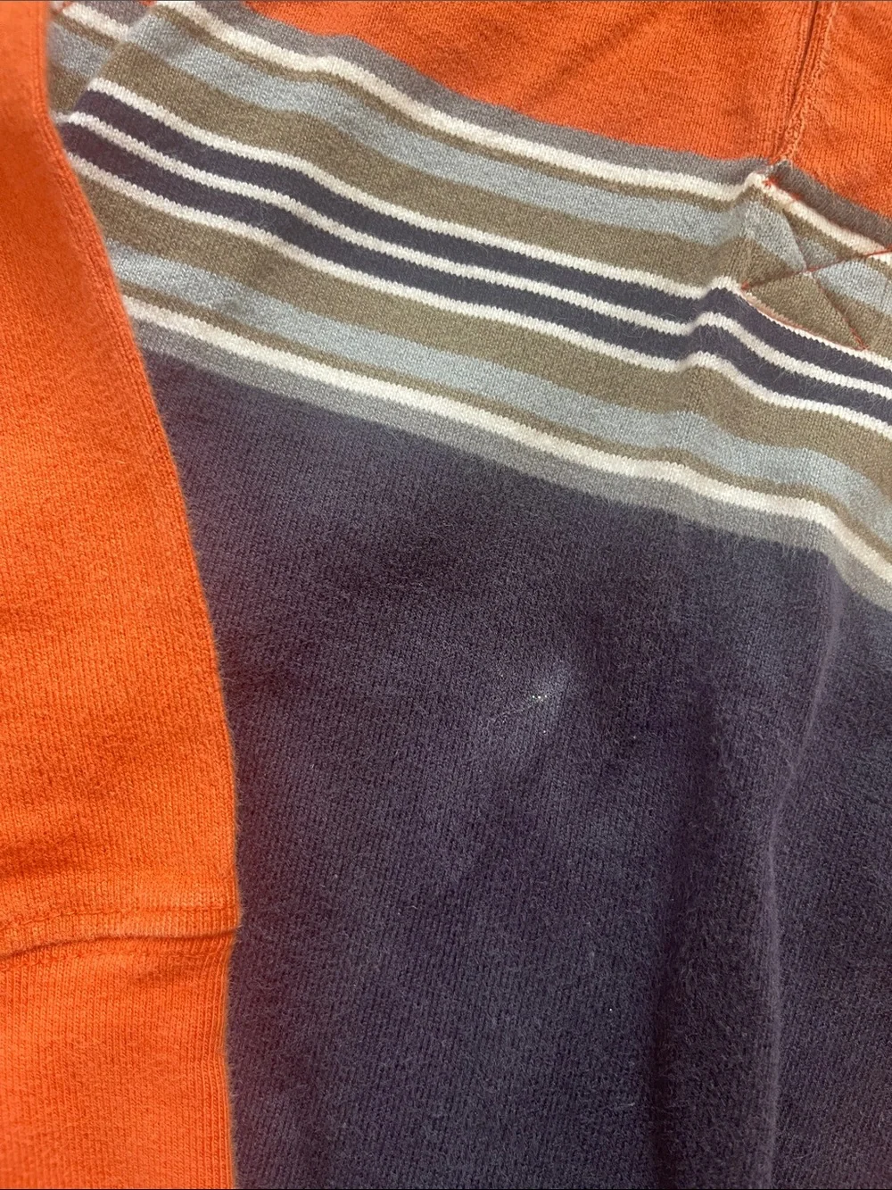 Vintage Gymboree Boys' Orange & Navy Rugby Polo Shirt